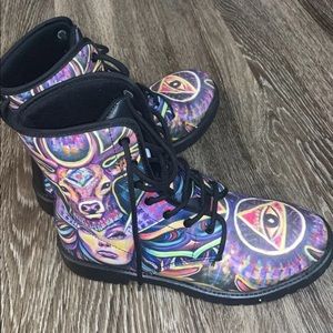 Illuminati Eye Art Boots